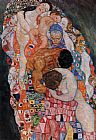Gustav Klimt Wall Art - Death and Life (detail)